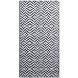Furnova Zunanja preproga ARAKIL bela in črna 120x180 cm PP, (21930743) | Shoptok.si