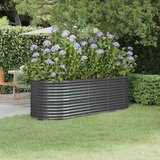  Povišena vrtna gredica od pocinčanog čelika 224x80x68 cm antracit | shoptok.hr