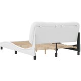  Okvir za krevet s uzglavljem bijeli 140x200 cm od umjetne kože | shoptok.hr