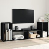vidaXL TV ormarići 2 kom crni 75x30x50 cm od konstruiranog drva | shoptok.hr