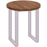  Gornji dio stola Svijetlosmeđa Ø 70 x 4 cm Čvrsto Hrastovo Drvo | shoptok.hr