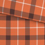 Esposa POSTELJNINA TERNET 140/200 cm flanela rjava, oranžna | Shoptok.si