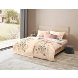 Fleuresse posteljnina bed art 140/200 cm mako saten rdeča, bela, olivno zelena , barve korale | Shoptok.si