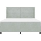  Krevet s opruga kutije Svijetlo siva 200 x 180 cm Baršun | shoptok.hr