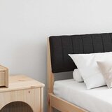  Tapecirani uzglavlje Crna 180 cm Čvrsto borovo drvo | shoptok.hr