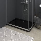 vidaXL Pravokotna ABS tuš kad črna 80x110 cm Cene