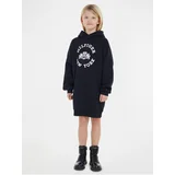 Tommy Hilfiger Dark Blue Hoodie Sweatshirt Dress - Girls