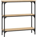 Maison Chic konzolna miza - miza ob steni sonoma hrast 75x22,5x75 cm inženirski les, (21785881) Cene