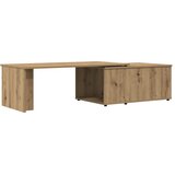  Stol za kavu Artisan hrast 150x50x35 cm izrađeno drvo Slike