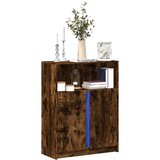  Komoda s LED svjetlima boja hrasta 77 x 34 x 100 cm drvena | shoptok.hr