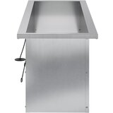  Vrtna posuda za sadnju s LED svjetlom Srebrna 30 x 100 x 30 cm | shoptok.hr