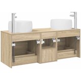  Set namještaja za kupaonicu 3 kom. Hrast sonoma Smeđa 49,5 x 44,5 x 66 cm | Shoptok.si