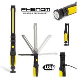 Phenom usb cob led akumulatorska delovna svetilka 5w + 3w Cene