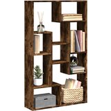 Furnova Knjižna omara dimljeni hrast 72x20x120 cm inženirski les, (22108379) | Shoptok.si