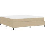 Box Spring Krevet s Madracem Svijetlo Zeleni Sivi 200x200 cm Kord Tkanina | shoptok.hr