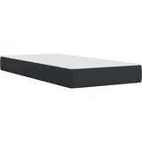 vidaXL Box spring postelja z vzmetnico črna 90x190 cm umetno usnje | Shoptok.si