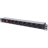 Intellinet PDU letva 19" 1U Rackmount 8-Output, 3m, Black 713986 Cene