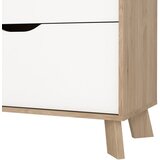 Tvilum Bela/v naravni barvi komoda v hrastovem dekorju 79x92x40 cm Ikast – | Shoptok.si