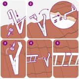  Podrška za zaštitu od snijega 6 pcs Antracit 29,5 x 3 x 34,5 cm | shoptok.hr