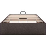 vidaXL Okvir kreveta bez madraca tamnosmeđi 90x200 cm od tkanine | shoptok.hr