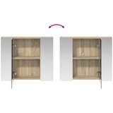  Kupaonski ormar s ogledalom Sonoma hrast 60 x 14,5 x 50 cm | shoptok.hr