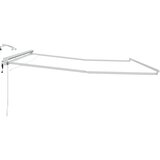  Okvir električne tende s LED-ovima Bijeli 4,5 × 3 m Aluminij | Eponuda.ba
