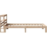 Okvir kreveta s uzglavljem 90 x 190 cm od borovine | shoptok.hr