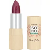 SO’BiO étic pure color ruž za usne - svjetlucavi - 23 prune chic