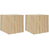  Zidni TV ormarići LED 2 kom boja hrasta sonome 30,5x35x30 cm | Eponuda.com