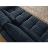 Bobochic Paris Temno modra sedežna garnitura iz šenilje 264 cm Ivane – | Shoptok.si