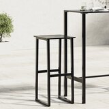 vidaXL Barski stolčki 4 kosi črni 38x38x80 prašno barvano jeklo Cene