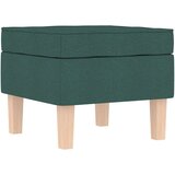  Gugalni stol s stolčkom za noge temno zeleno blago, (21749741) | Shoptok.si