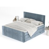 Maison de Rêve Modra boxspring postelja s prostorom za shranjevanje 160x200 cm Bergamo – | Shoptok.si