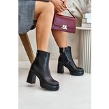 GOE Heeled Boots Made of Natural Leather Black | ePonuda.com
