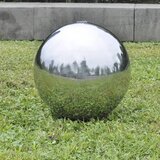  Vrtna kuglasta fontana s LED svjetlom nehrđajući čelik 30 cm | shoptok.hr
