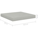  Paletni podni jastuk od tkanine 60 x 61,5 x 6 cm bež | shoptok.hr
