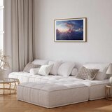  Plakat Sun in Hiding: The Golden Face of the Sky Over the Cloudy Sea 30x21 Zlatni okvir s margom | shoptok.hr