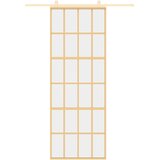  Klizna vrata zlatna 76x205 cm prozirno staklo ESG i aluminij | shoptok.hr