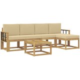  Set vanjskih sofa 6 kom. Bijela i bež | shoptok.hr