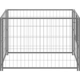 vidaXL kavez za pse srebrni 100 x 100 x 70 cm čelični | shoptok.hr