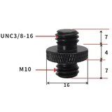 INF 5 kosov 3/8" moški moški vijačni adapter za stojalo za nosilec za kamero M10, (21579426) | Shoptok.si