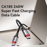  USB-C na USB-C kabel Yesido CA185 240 W 120 cm crni | shoptok.hr