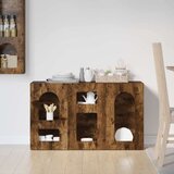  Strani šal Dimljeni oreh 100 x 35 x 59 cm Konstruiran les, (5000107851) | Shoptok.si