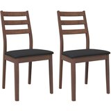 Maison Chic Jedilni stoli - Vzorci stoli z blazinami 2 kosa Brown Solid Wood Rubber A1476, (22031076) Cene