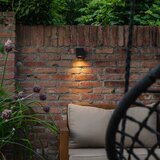 QAZQA Smart buiten wandlamp zwart kunststof incl. Wifi GU10 50mm - Baleno | Shoptok.si