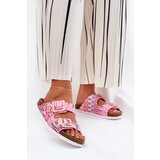 S. BARSKI Women's Slippers With Buckles And Glitter Pink S.Barski | shoptok.hr