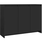 Maison Chic Komoda - Predalnik črna 102x33x75 cm iverna plošča, (21716445) Cene