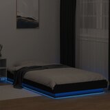 Okvir za krevet s LED svjetlima crni 100 x 200 cm drveni | shoptok.hr