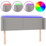  LED uzglavlje svjetlosivo 147x16x78/88 cm od tkanine | shoptok.hr
