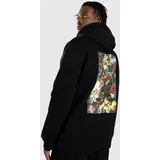 Flower Pulover s kapuco black